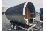 Luxury Barrel Sauna 3.5m on Trailer
